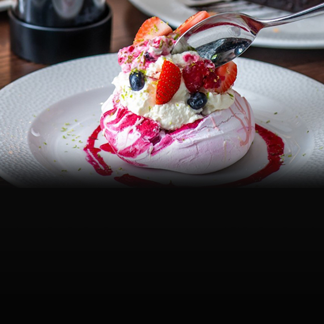 Dessert menu at The Bell Inn