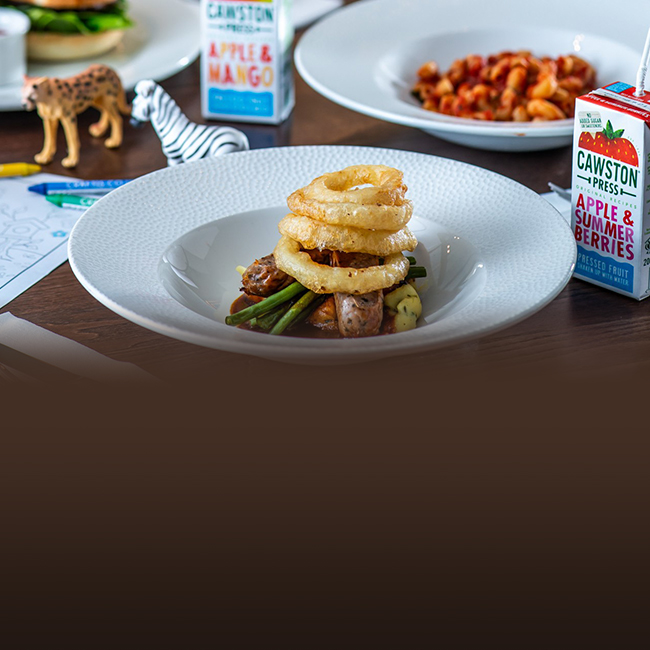 Children's menu at The Bell Inn