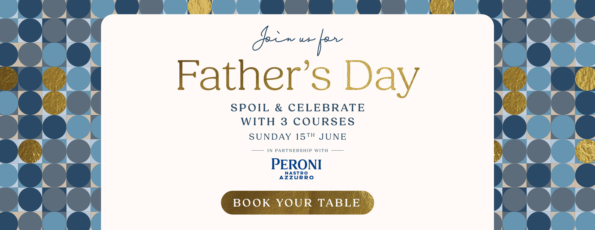 Father’s Day menu Godstone