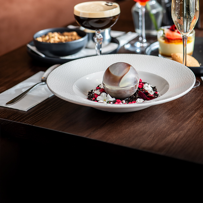 Dessert menu at The Bell Inn
