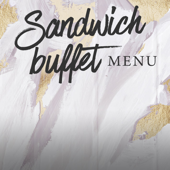 Sandwich buffet menu at The Bell Inn