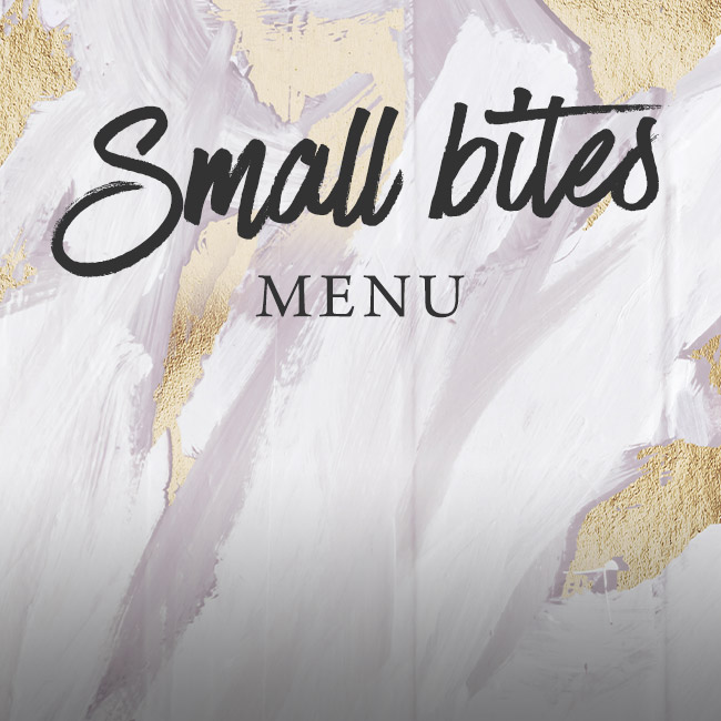 Small Bites menu at The Bell Inn 